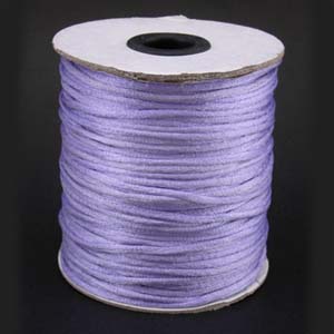 NBC-2 LIL - Nylon bead cord - lilac