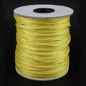 NBC-2 YEL - Nylon bead cord - yellow