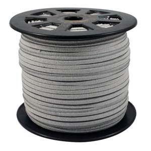 FSC SILGRY - faux suede cord - silver grey