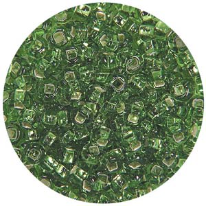 SB10-15 - Preciosa Czech seed beads - silver lined light green