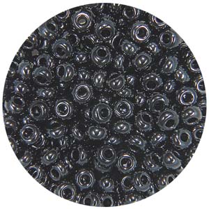 SB8-20 - Preciosa Czech seed beads - metallic gunmetal