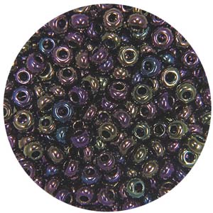 SB10-22 - Preciosa Czech seed beads - metallic purple iris