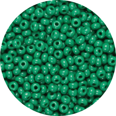 SB10-42 - Preciosa Czech seed beads - opaque dark green
