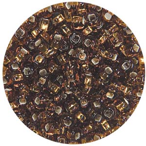 SB10-4 - Preciosa Czech seed beads - silver lined light brown