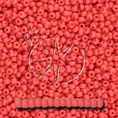 SB6-PL-08M - Preciosa Czech seed beads - PermaLux Wildberry Red Matt