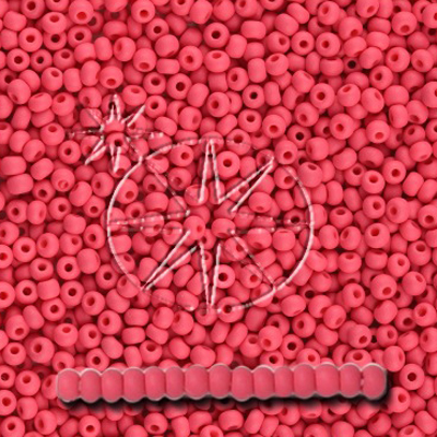 SB6-PL-11M - Preciosa Czech seed beads - PermaLux Magenta Rose Matt