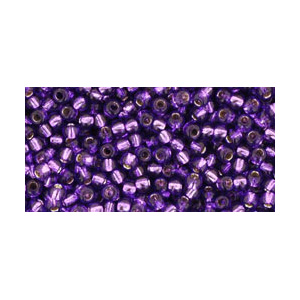 SB11JT-2224 - Toho size 11 seed beads - silver lined purple