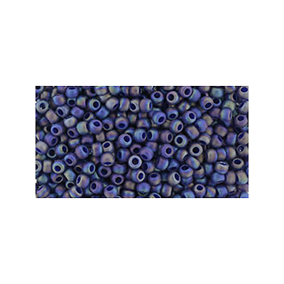 SB11JT-2637F - Toho size 11 seed beads - semi-glazed rainbow navy blue
