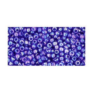 SB11JT-87 - Toho size 11 seed beads - transparent rainbow cobalt