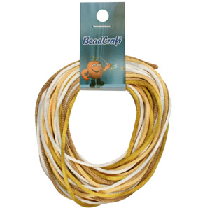 NBC-2-M10 - Nylon bead cord - golds mix