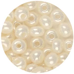 SB6-17 - Preciosa Czech seed beads - ceylon pearl