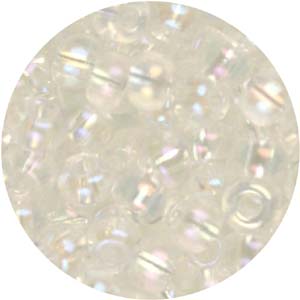 SB6-25 - Preciosa Czech seed beads - crystal AB