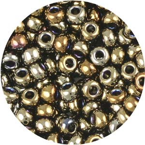 SB8-23 - Preciosa Czech seed beads - metallic brown iris