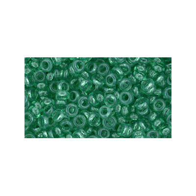 SB8JTD-YPS0036 - Toho size 8 demi-round seed beads - transparent lush meadow