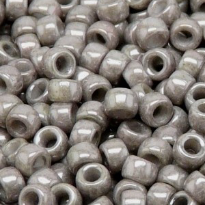 SBP6-352 - Matubo Czech size 6 seed beads - chalk jet lustre