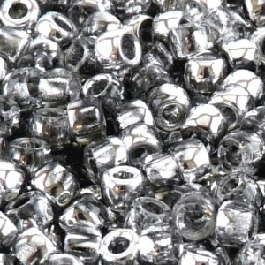 SBP8-41 - Matubo Czech size 8 seed beads - crystal labrador
