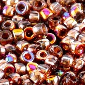 SBP8-239 - Matubo Czech size 8 seed beads - crystal sliperit