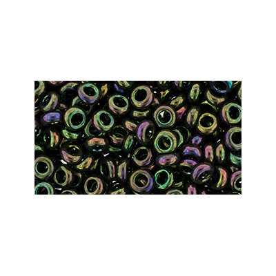 SB6JTD-509 - Toho size 6 demi-round seed beads - higher metallic purple/green iris