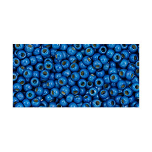 SB11JT-PF585F - Toho size 11 seed beads - permanent finish matt galvanized ocean blue