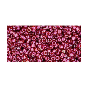 SB11JTT-332 - Toho Treasures beads - gold-lustred raspberry