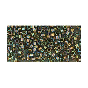 SB11JTT-999 - Toho Treasures beads - gold-lined rainbow black diamond