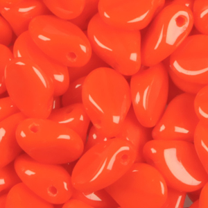 GBPIP-143 - Czech pips pressed beads - opaque red