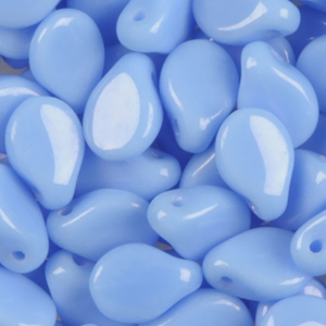 GBPIP-180 - Czech pips pressed beads - opaque blue