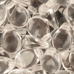 GBPIP-5 - Czech pips pressed beads - crystal