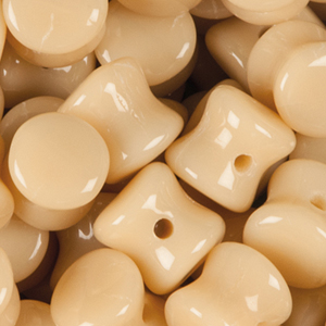 GBPLT-134 - Czech pellet pressed beads - opaque light caramel