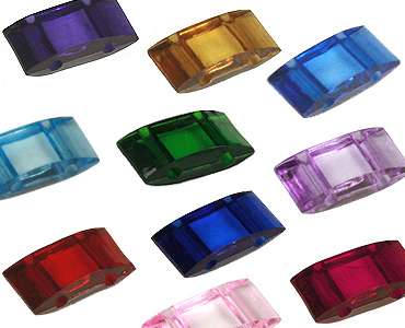 Category 2-hole Acrylic Carrier Beads