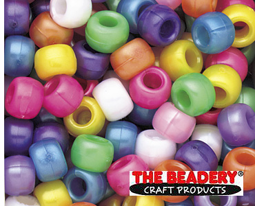 Pony Beads Plastic Barrel 6x8mm - Pearl Black - 100pk - Beads And Beading  Supplies from The Bead Shop Ltd UK