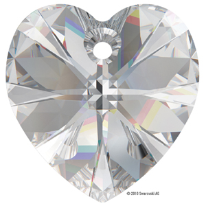 6228 28mm 001. Swarovski sale Xilion heart pendant - crystal