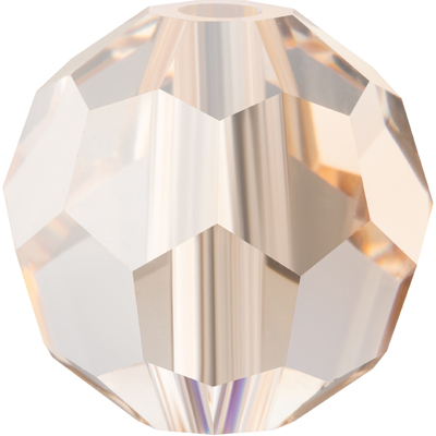 PCRFB06 CRY HON Preciosa crystal round facetted beads - crystal honey