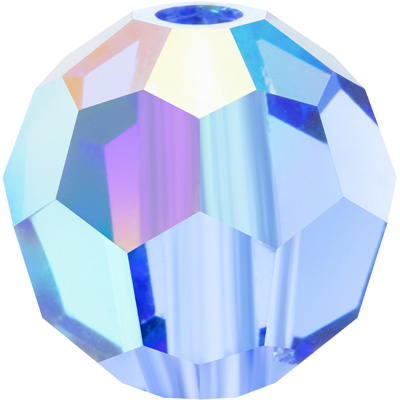 PCRFB06 PL AB Preciosa crystal round facetted beads - plain colours AB