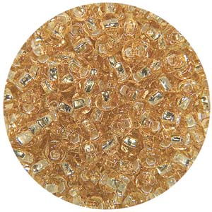 SB10-2 Preciosa Czech seed beads - silver lined gold