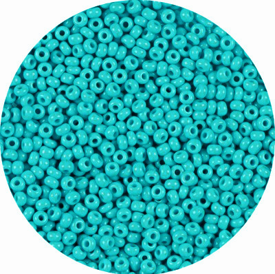 SB8-55 Preciosa Czech seed beads - opaque turquoise SB8-55 Preciosa Czech seed beads - opaque turquoise