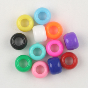 PB-BAR S barrel pony beads - opaque single colours