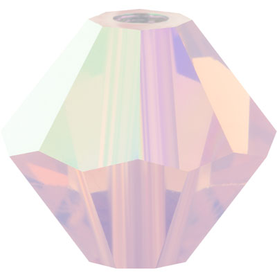 PCBIC06 PL O AB 2 - Preciosa crystal bicones - other opal AB colours