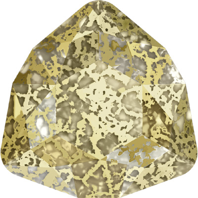 crystal gold patina