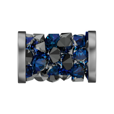 crystal Bermuda blue/stainless steel