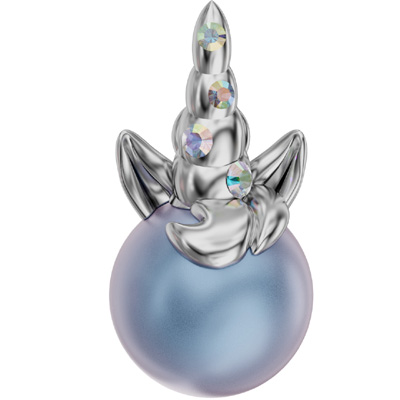 Crystal Iridescent Lt Blue Pearl & crystal AB