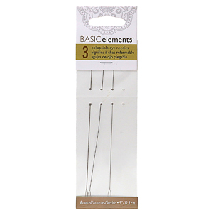 S126-5-3 collapsible eye needles - 3 assorted sizes