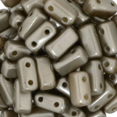 CMBK-322 CzechMates brick beads - pastel light coco brown