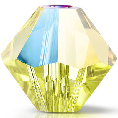PCBIC06 PL GL 2 - Preciosa crystal bicones - glitter colours 2