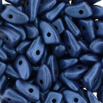 GBPR-275 Prong beads - Metallic Suede Blue