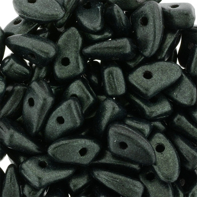 GBPR-286 Prong beads - Metallic Suede Dk Forest