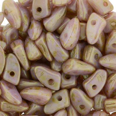 GBPR-310 Prong beads - Opaque Rose/gold Topaz Lustre