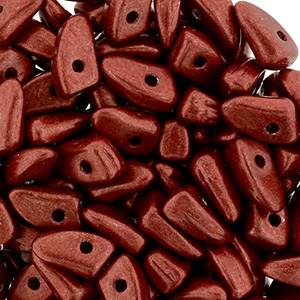 GBPR-616 Prong beads - Saturated Metallic Aurora Red
