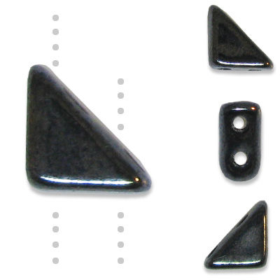 GBTGO-3 Tango beads - hematite (gunmetal)