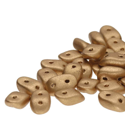 GBWAV-111 Czech Wave Beads - gold matt metallic GBWAV-111 Czech Wave Beads - gold matt metallic